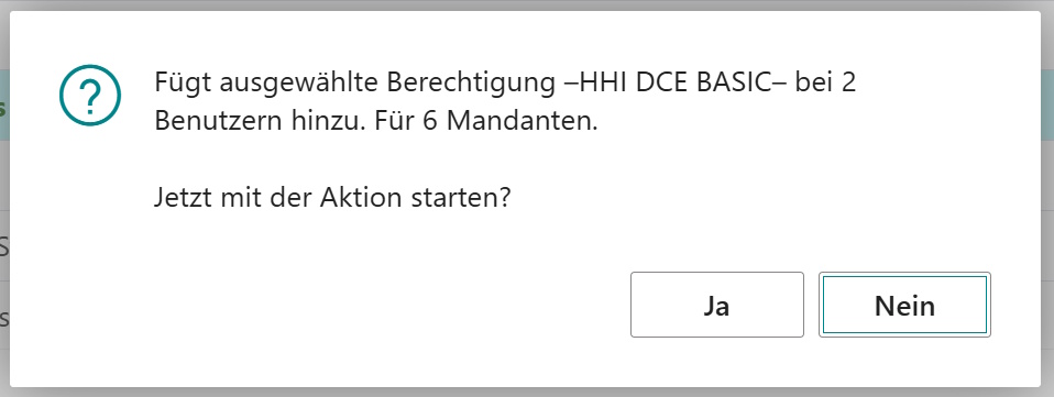 Rückfrage vor Start